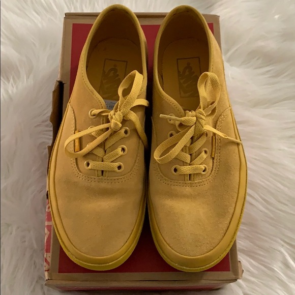 vans authentic platform yellow
